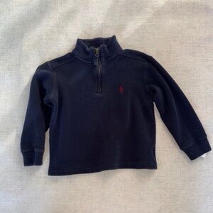 Polo by Ralph Lauren Navy Half-Zip Kids Sweatshirt